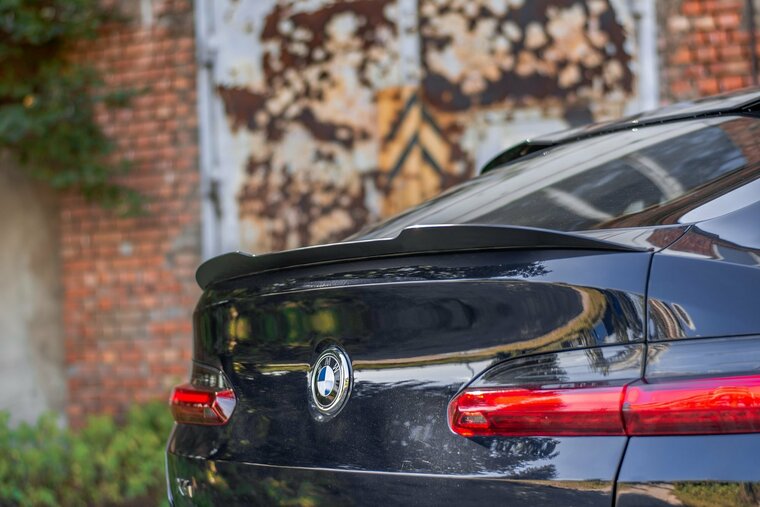 Achterspoiler glanzend zwart versie 1 passend voor BMW X4 G02 Maxton Design