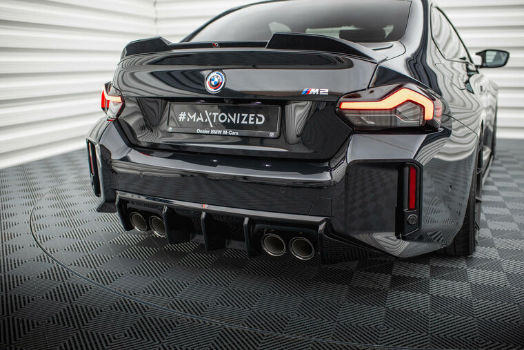 Diffusor glanzend zwart passend voor BMW M2 G87 Maxton Design