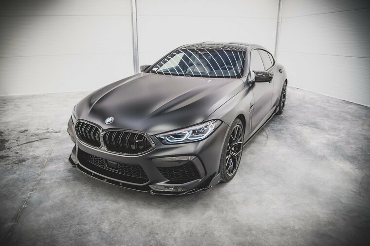 Frontspoiler glanzend zwart passend voor BMW M8 Gran Coupe F93