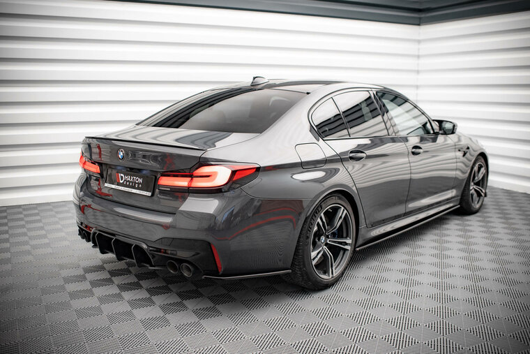 Sideskirt aanzets glanzend zwart passend voor BMW M5 F90 Maxton Design