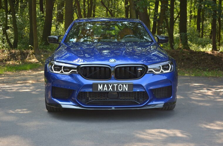 Frontsplitter glanzend zwart versie 1 passend voor BMW M5 F90 Maxton Design