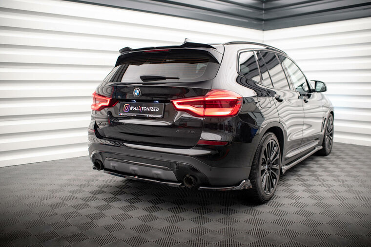 Diffusor hoeken glanzend zwart passend voor BMW X3 G01 Maxton Design