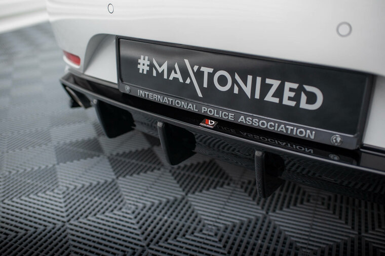 Glanzend zwart diffuser passend voor BMW Z4 E89 met standaard achterbumper Maxton Design