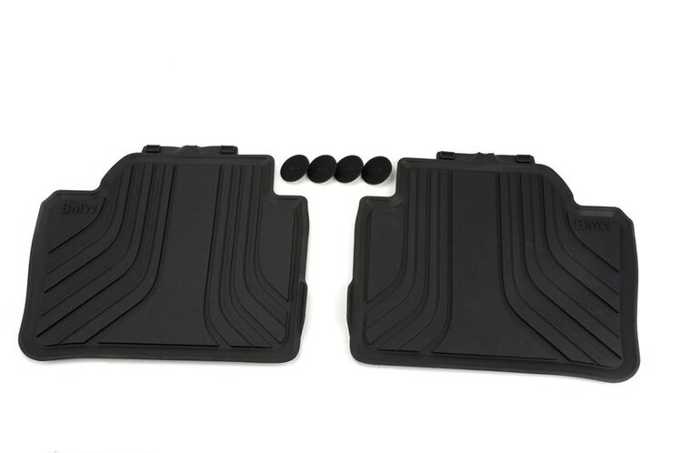 Rubber matten passend voor BMW 3 serie F30, F31 en M3 F80 achterzijde origineel BMW