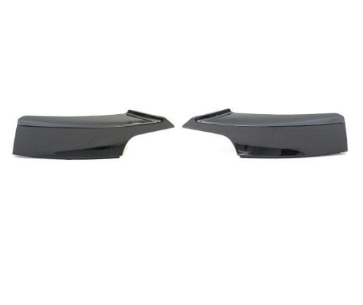 Glanzend zwarte splitters passend voor BMW 4 serie F32, F33 en F36 M pakket voorbumper