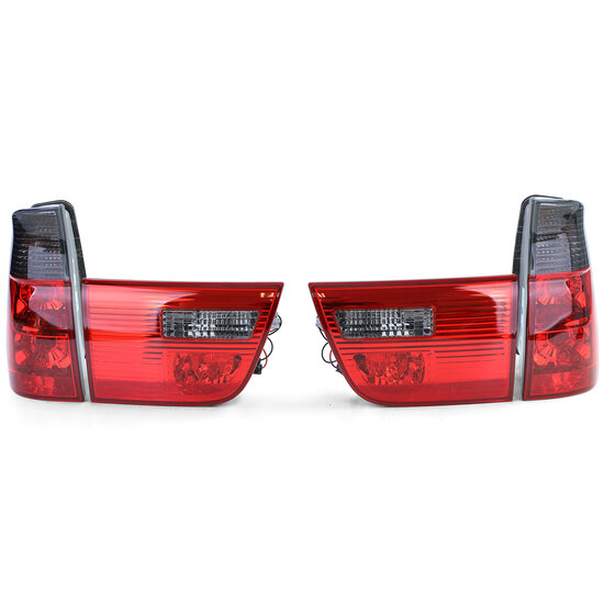  Achterlichten rood/smoke design passend voor BMW X5 E53 model 1999 - 2003
