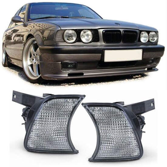 BMW 5 serie E34 front knipperlichten smoke