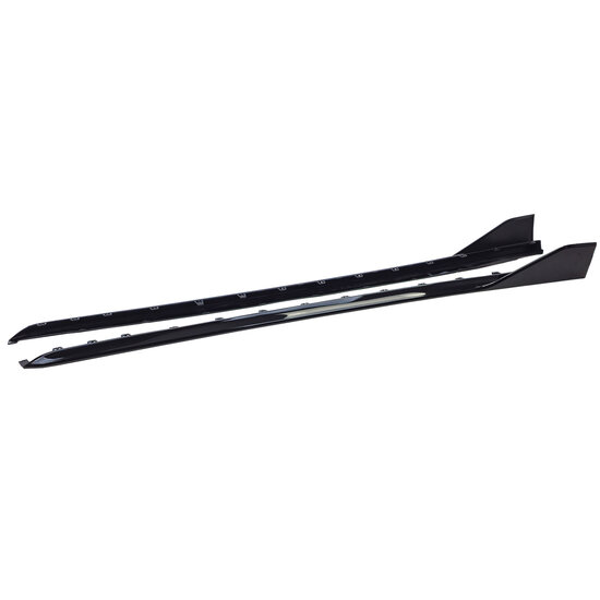 Glanzend zwarte sideskirt aanzets passend voor BMW 1 serie F40 met M pakket sideskirts