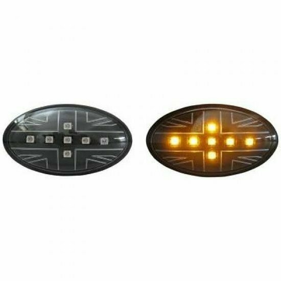 Black Jack LED zijknipperlichten passend voor Mini R50, R52 en R53 model 2001 - 2006