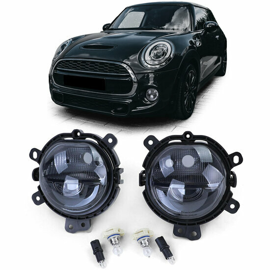 Smoke mistlampen passend voor Mini F54, F55, F56 en F57 model 2013 - 2021