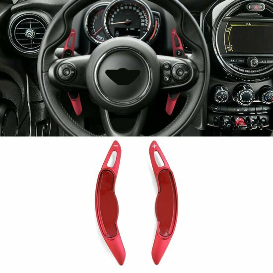 Shift paddles verlenging rood passend voor Mini F54, F55, F56, F57 en F60