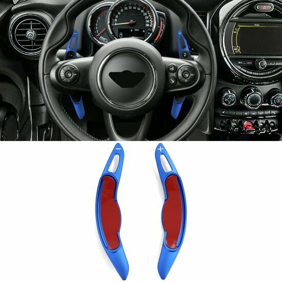 Shift paddles verlenging blauw passend voor Mini F54, F55, F56, F57 en F60