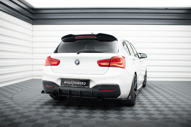 Spoiler cap 3D glanzend zwart passend voor BMW 1 serie F20 en F21 Maxton Design