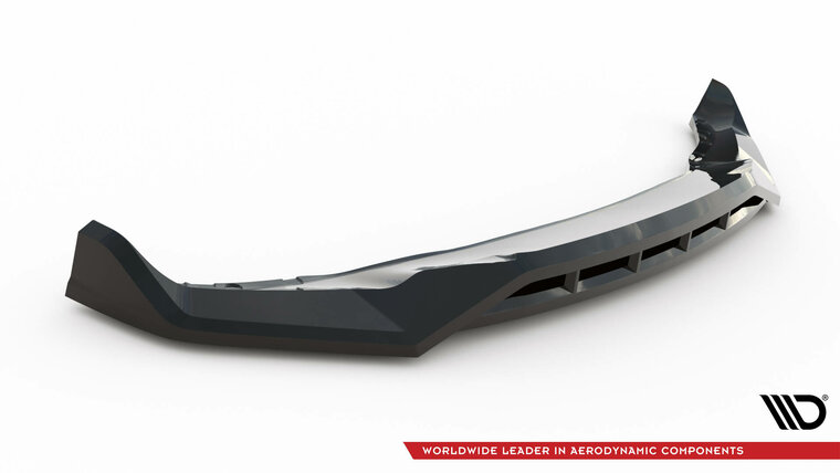 Front splitter glanzend zwart versie 2 passend voor BMW X5 G05 LCI Maxton Design