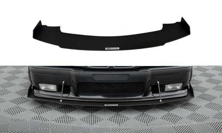 Front racing spoiler passend voor BMW 3 serie E36 met M pakket voorbumper Maxton Design