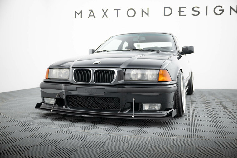 Front racing spoiler passend voor BMW 3 serie E36 met M pakket voorbumper Maxton Design