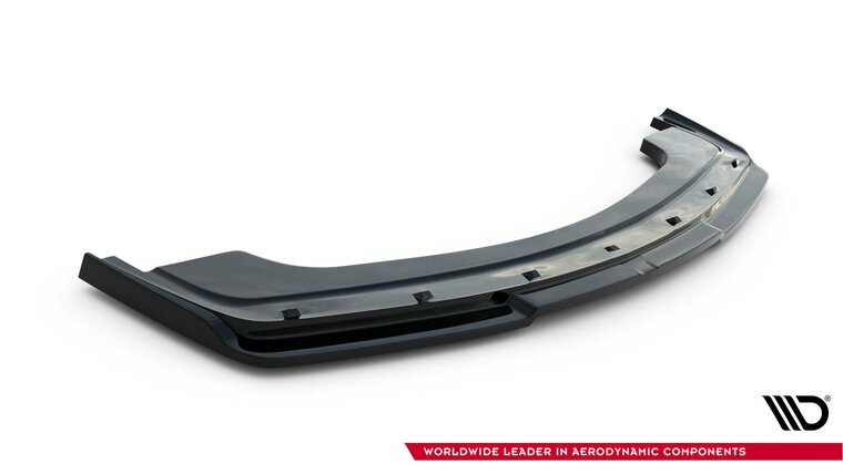 Frontspoiler V1 glanzend zwart passend voor BMW 3 serie E36 met M pakket voorbumper Maxton Design