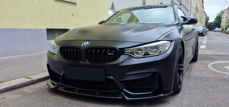 OneWay front spoiler glanzend zwart passend voor BMW M3 F80, M4 F82 en M4 F83