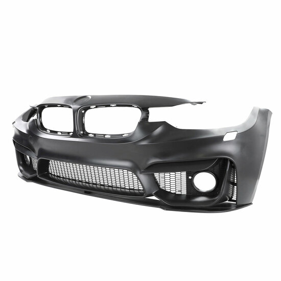 BLACK FRIDAY EVO look voorbumper met front lip passend voor BMW 3 serie F30 en F31 zonder parkeersensoren