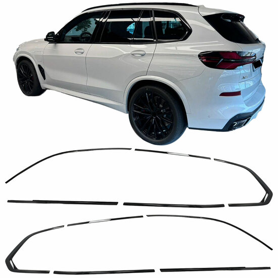 Shadow line raamlijsten dechrome passend voor BMW X5 G05 model vanaf 2018