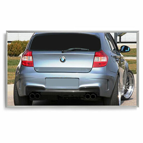 Achterbumper EVO look passend voor BMW 1 serie E87 zonder parkeersensoren