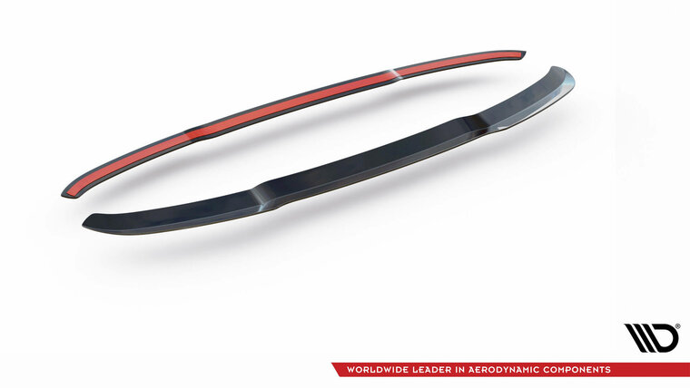 Spoiler cap versie 1 glanzend zwart passend voor BMW 1 serie F70 model vanaf 2024 Maxton Design