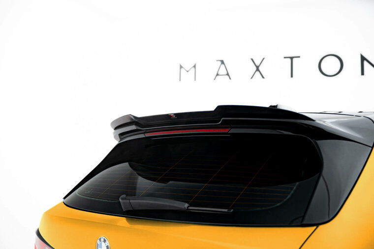 Spoiler cap versie 1 glanzend zwart passend voor BMW 1 serie F70 model vanaf 2024 Maxton Design