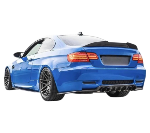 PSM look glanzend zwarte achterspoiler passend voor BMW 3 serie E92 