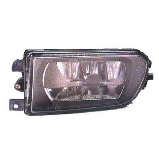 Mistlamp glad glas passend voor BMW 5 serie E39 en Z3 met standaard voorbumper bestuurderskant