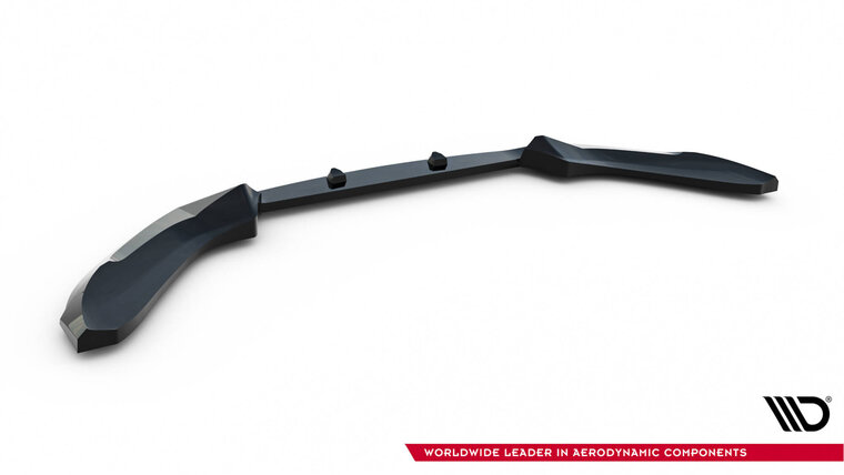 Frontspoiler CSL look versie 5 glanzend zwart passend voor BMW 1 serie F20LCI en F21LCI met M pakket voorbumper Maxton Design