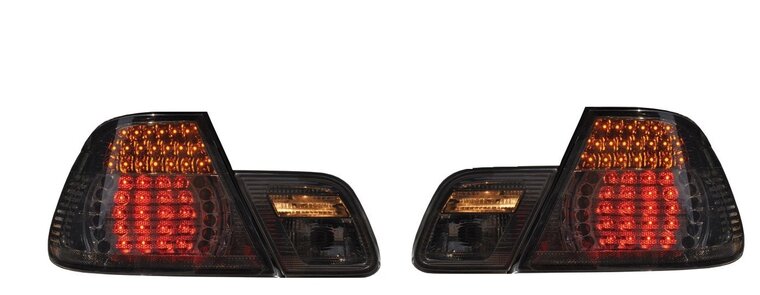 LED achterlichten smoke passend voor BMW 3 serie E46 coupe model 1999 - 2003