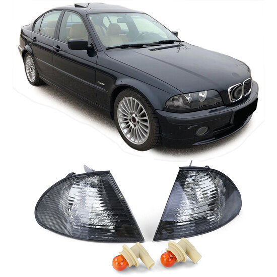Smoke knipperlichten passend voor BMW 3 serie E46 sedan of touring 1998 - 2001