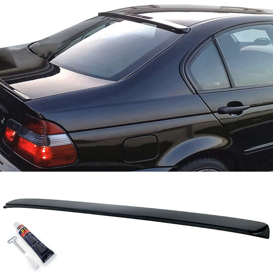 Dakspoiler glanzend zwart passend voor BMW 3 serie E46 sedan