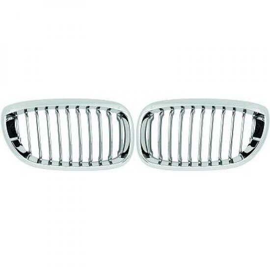 Chromen grillen passend voor BMW 3 serie E46 coupe en cabrio facelift model 2003 - 2006