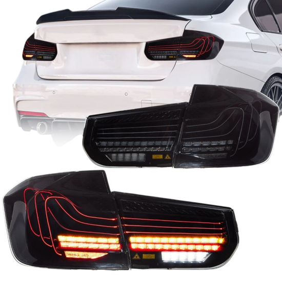 LED achterlichten smoke passend voor BMW 3 serie F30 en F80 model 2011 - 2019
