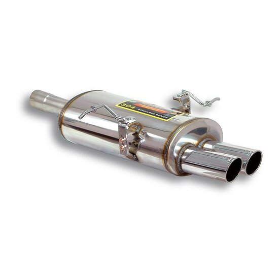 SuperSprint uitlaat 2x76mm passend voor BMW 3 serie E46 320i, 320ci, 323i, 323ci, 328i en 328ci 
