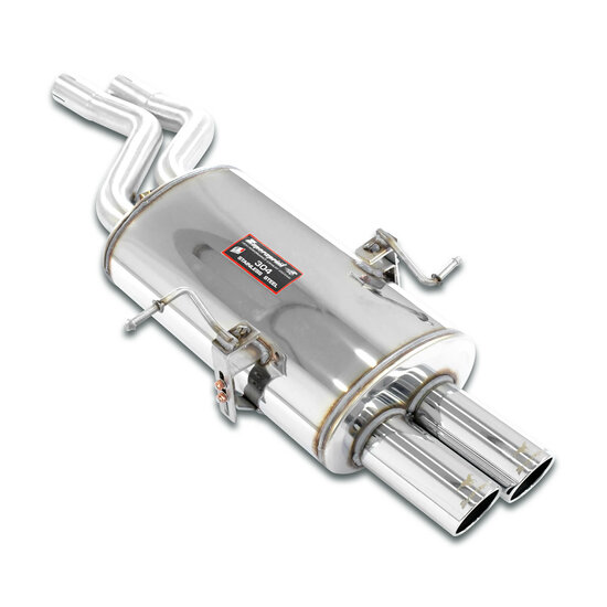 SuperSprint uitlaat 2x76mm passend voor BMW 3 serie E46 320i, 320ci, 325i, 325ci, 330i en 330ci