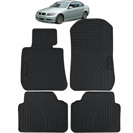 Rubber matten passend voor BMW 3 serie E90 en E91