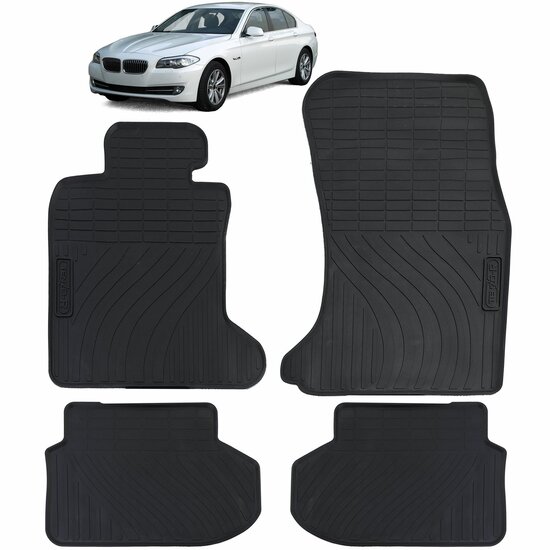Rubber matten passend voor BMW 5 serie F10 en F11 model 2010 - 2013