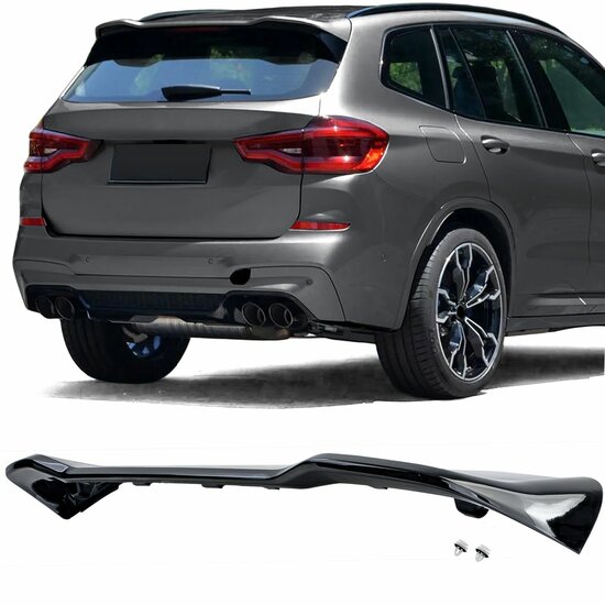 Dakspoiler glanzend zwart passend voor BMW X3 G01 