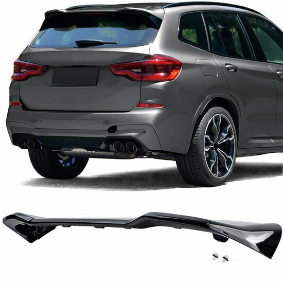 Dakspoiler glanzend zwart passend voor BMW X3 G01