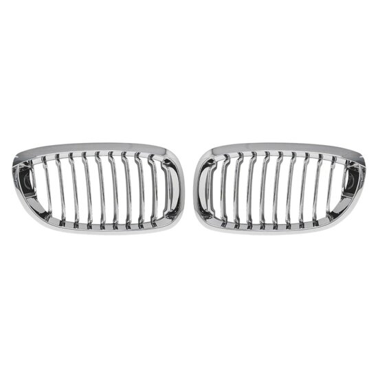 Chromen grillen passend voor BMW 3 serie E46 coupe en cabrio facelift model 2003 - 2006