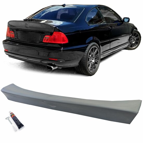 CSL Ducktail spoiler passend voor BMW 3 serie E46 coupe model 1999 - 2006