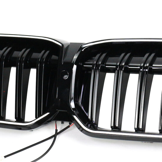Grillen glanzend zwart met LED verlichting passend voor BMW 3 serie G20LCI en G21LCI model 2022 - heden