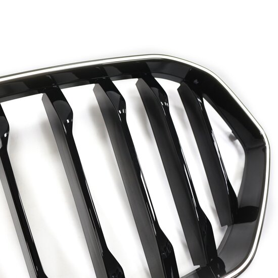 Grillen glanzend zwart met LED verlichting passend voor BMW X6 G06 model 2019 - 2023
