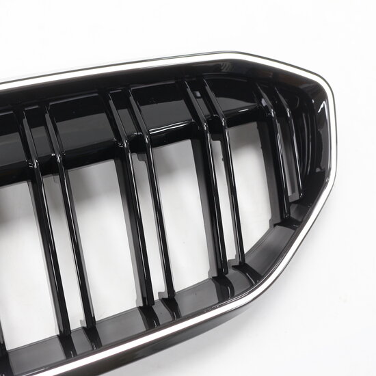 Grillen glanzend zwart dubbelspijls met LED verlichting passend voor BMW 3 serie G20 en G21 model 2019 - 2022