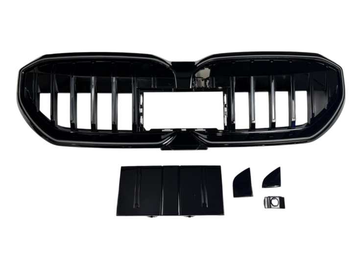 Glanzend zwarte grill met verlichting passend voor BMW 5 serie G60 en G61