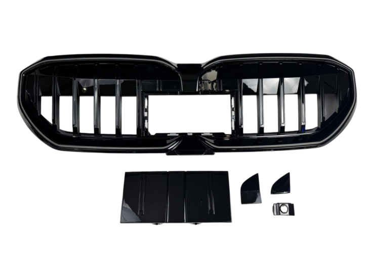 Glanzend zwarte grill met verlichting passend voor BMW 5 serie G60 en G61