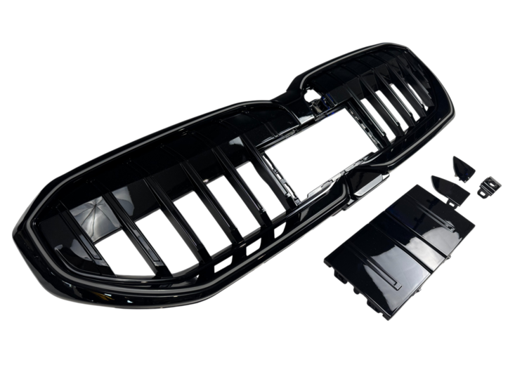 Glanzend zwarte grill met verlichting passend voor BMW 5 serie G60 en G61