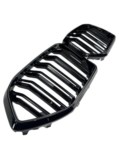 Glanzend zwarte grillen met verlichting passend voor BMW X6 G06 LCI model vanaf 2023